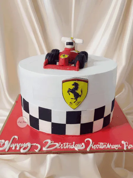 Ferrari F1 Race Car Cake