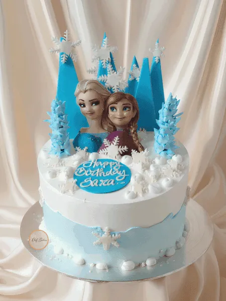 Frozen Theme Birthday Cake