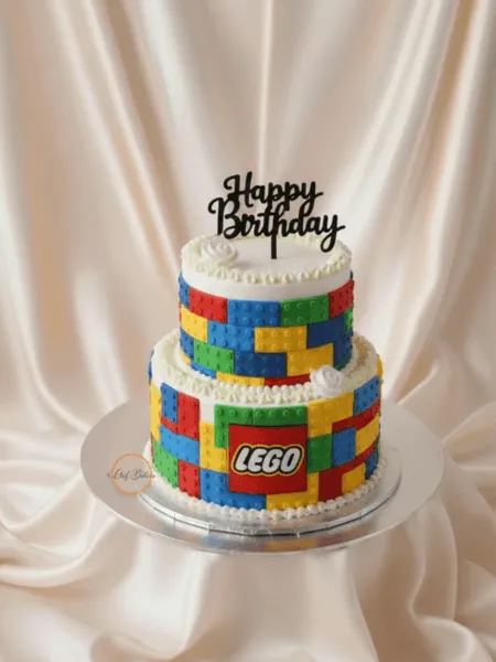 Lego Brick Theme Cake
